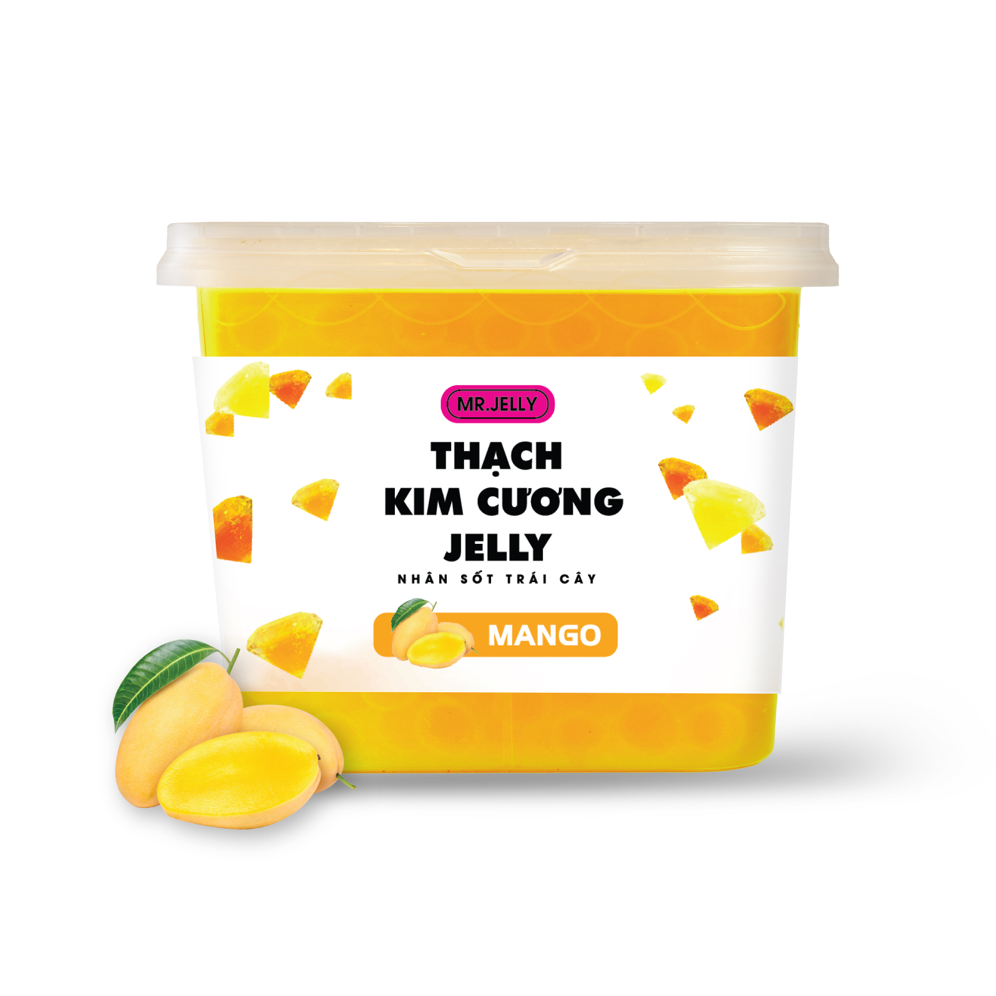 Thạch Kim Cương Jelly Nhân Vị Xoài