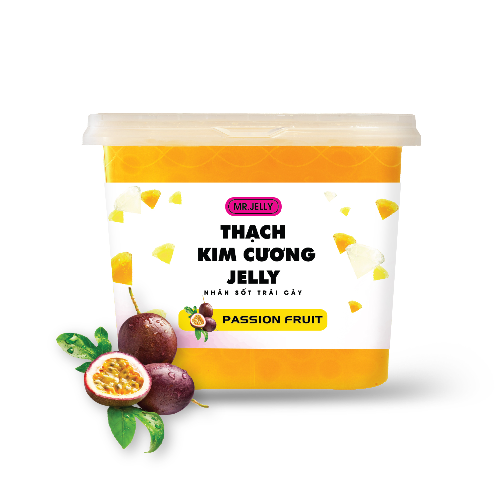 Thạch Kim Cương Jelly Nhân Vị Chanh Dây